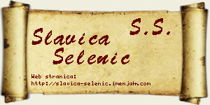 Slavica Selenić vizit kartica